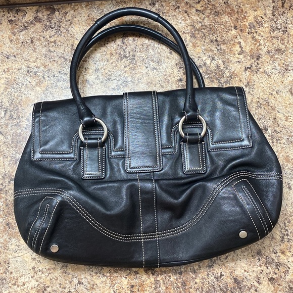 Black Boho Coach Bag - Picture 2 of 5